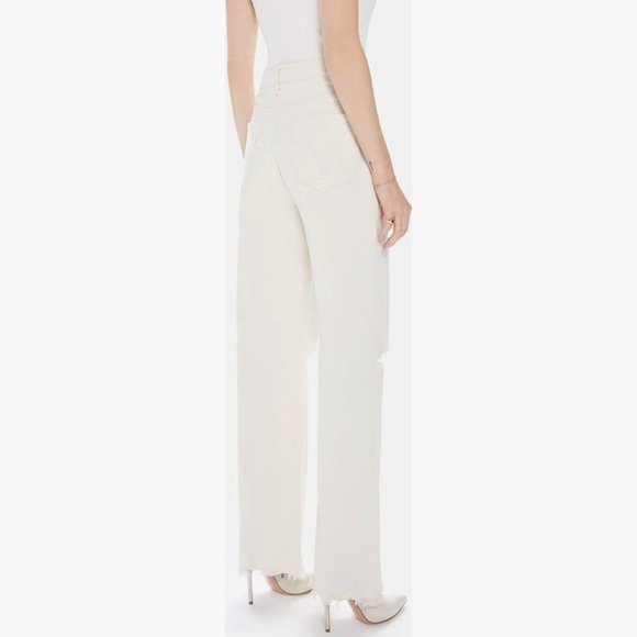 MOTHER SUPERIOR unnatural acts HIGH WAISTED TUNNEL VISION SNEAK wide leg JEANS - Picture 4 of 10